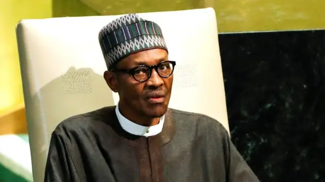 Muhammadu Buhari in New York, in September 2016