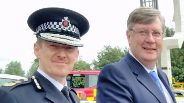 Essex Chief Constable Steve Kavanagh (pictured left) and Police and Crime Commissioner Roger Hirst.