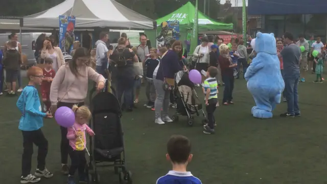 People milling round at Open Day