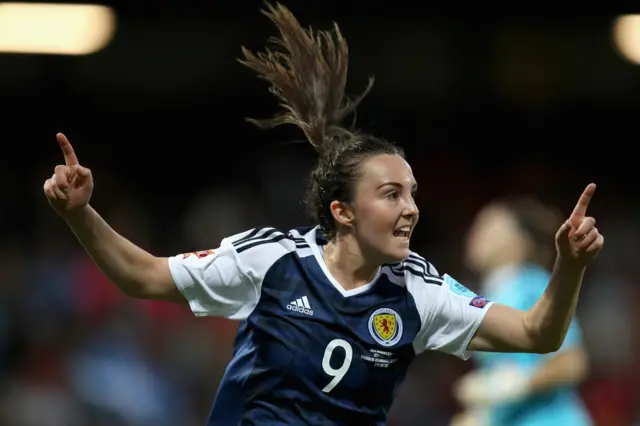 Caroline Weir scores for Scotland