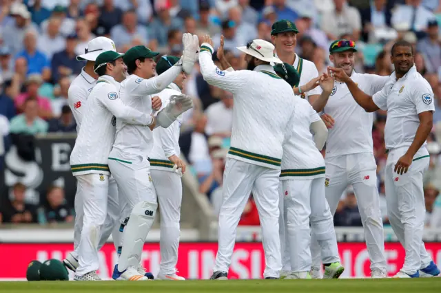 South Africa celebrate