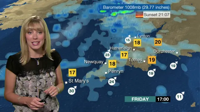 South West weather forecast for Friday