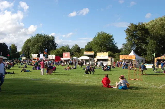 Cambridge Folk Festival food stalls