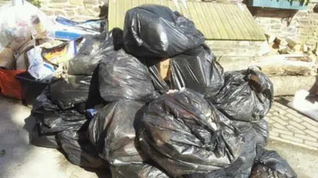 Black bin bags