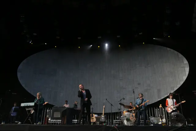 Belle and Sebastian perform on the main stage at TRNSMT festival in Glasgow