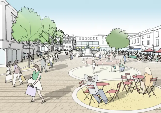 Artist's impression of the Cornhill