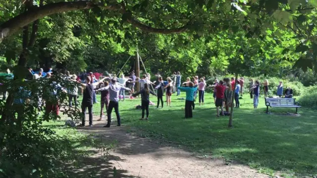 Tai Chi at Cambridge Folk Festival