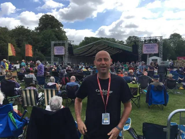 Neil Jones, operations director at the Cambridge Folk Festival