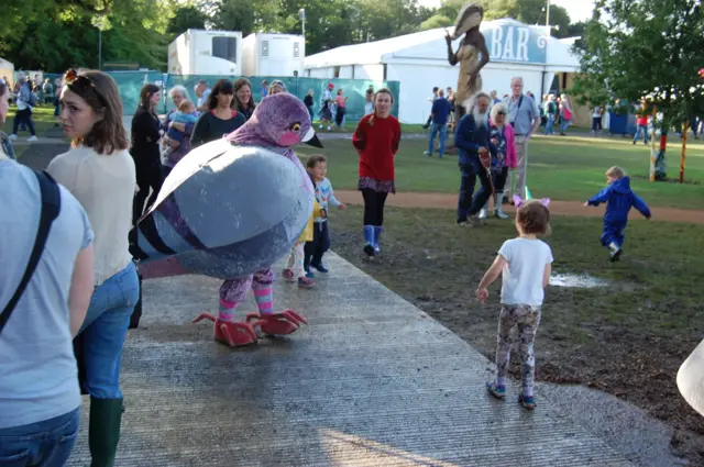 Pigeon at Cambridge Folk Festival