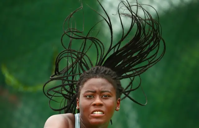 Rising Nigerian tennis star Adetayo Adetunji knocks India's Zeel Desai out of this year's Youth Commonwealth Games in the Bahamas on Friday 21 July.