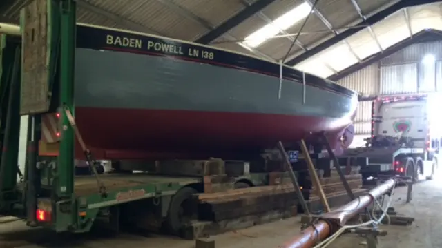 Historic boat Baden Powell