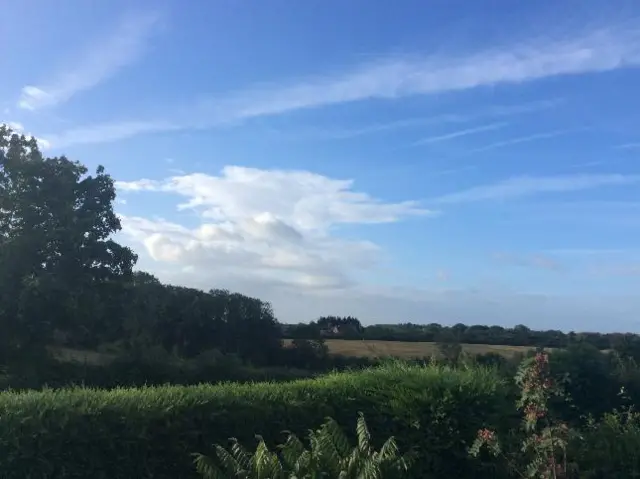 Blue sky and clouds