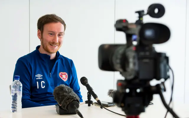 Hearts head coach Ian Cathro