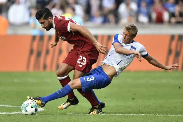 Emre Can in action for Liverpool