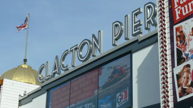 Clacton pier sign