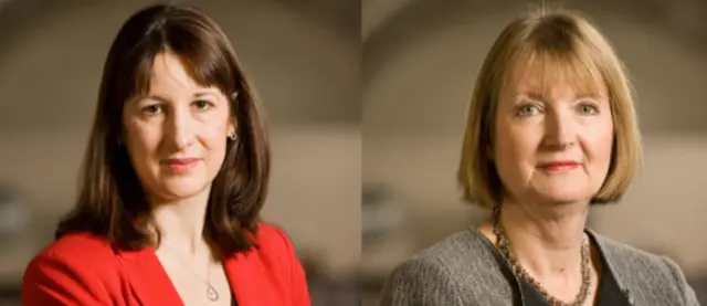 Rachel Reeves and Harriet Harman