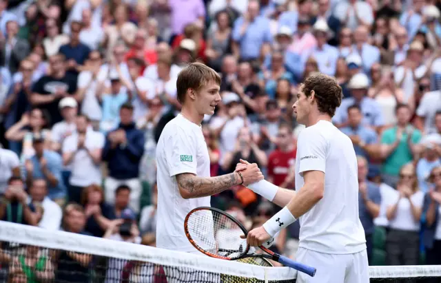 Andy Murray and Alexander Bublik