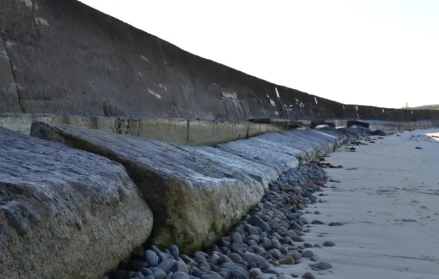 L'Ancresse sea wall