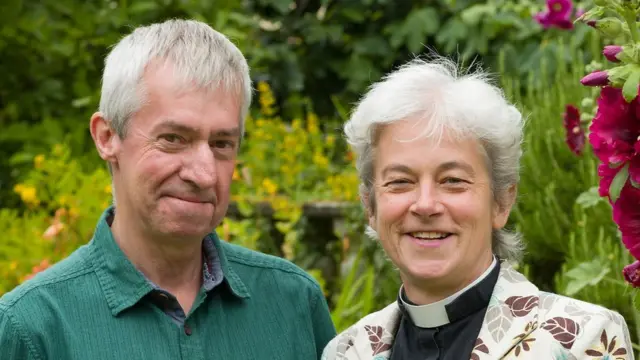 The Very Reverend Doctor Frances Ward and her husband