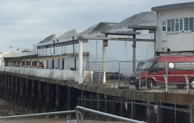 East side of Clacton Pier