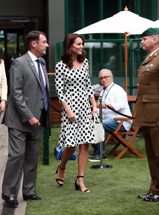 Duchess of Cambridge arrives at Wimbledon