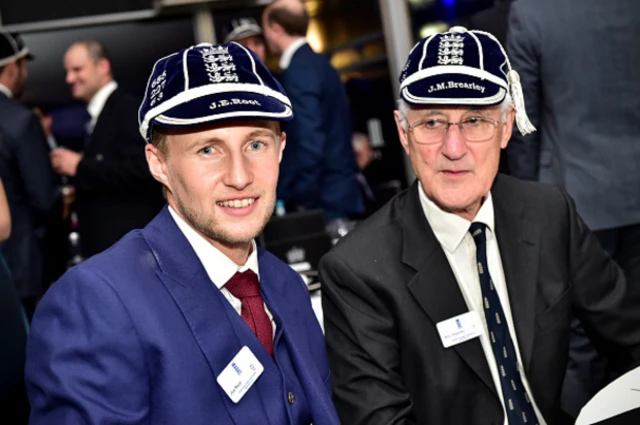 Joe Root and Mike Brearley