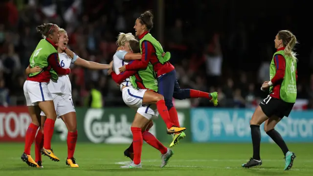 England celebrate