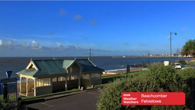 Looking out to sea from Felixstowe