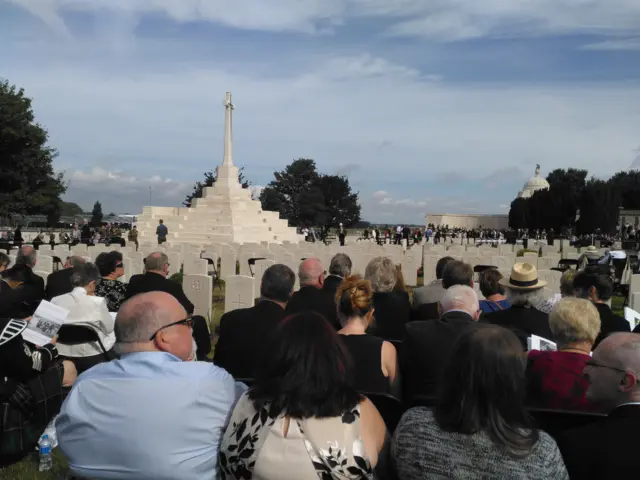 Ceremony at Tyne Cot