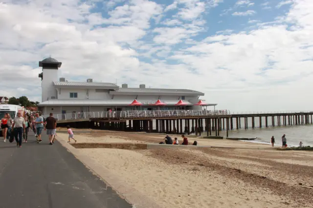 Felixstowe Pier from the beach