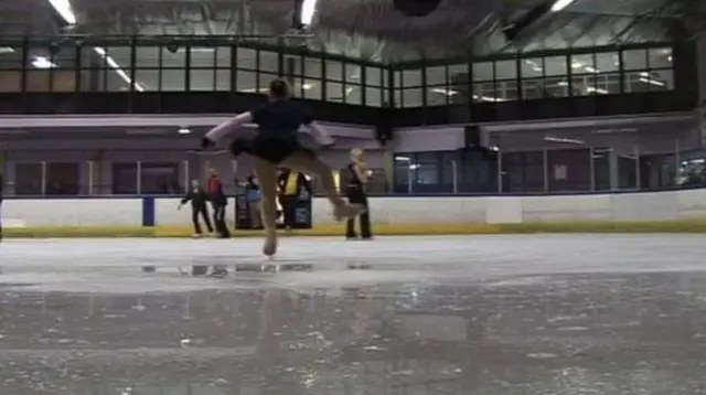 Photo of skater at Grimsby Ice Rink