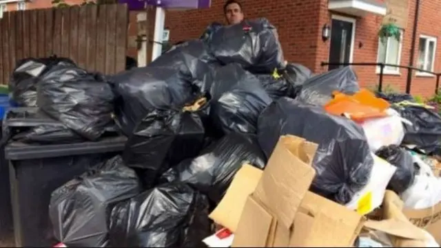 Piles of rubbish building up in Birmingham