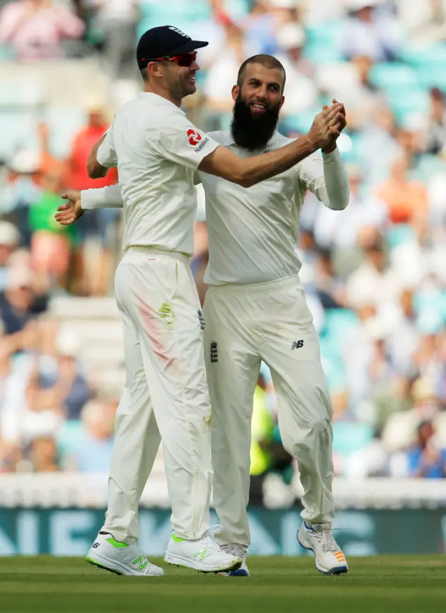 James Anderson and Moeen Ali