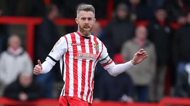 Michael Tonge in action for Stevenage last year