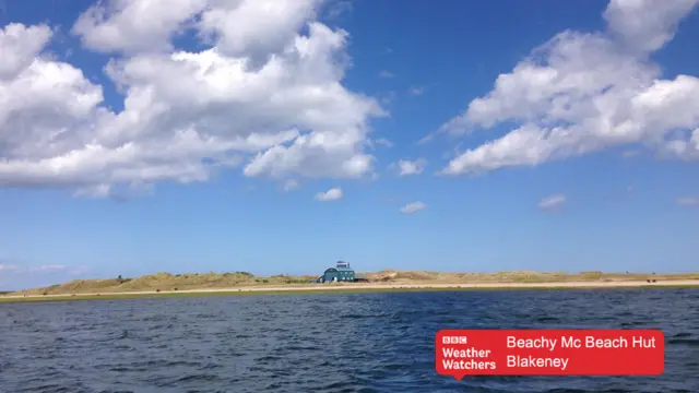 Blue sky over Blakeney