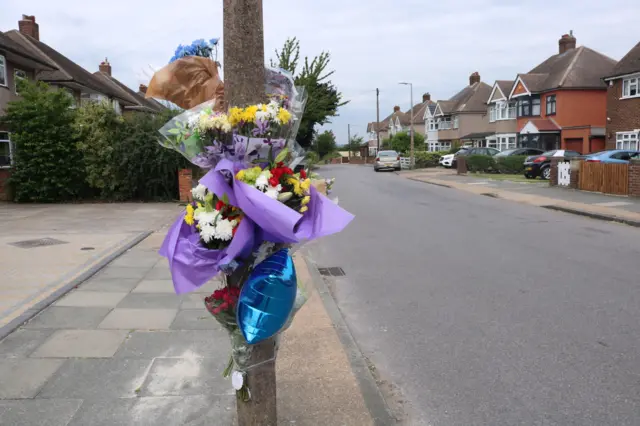 Floral tributes to Mr Malthouse