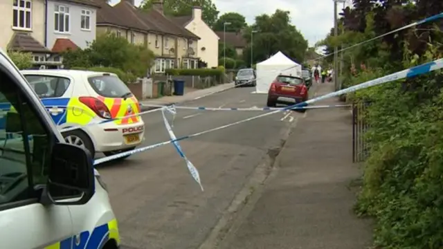 Stabbing scene in Cambridge