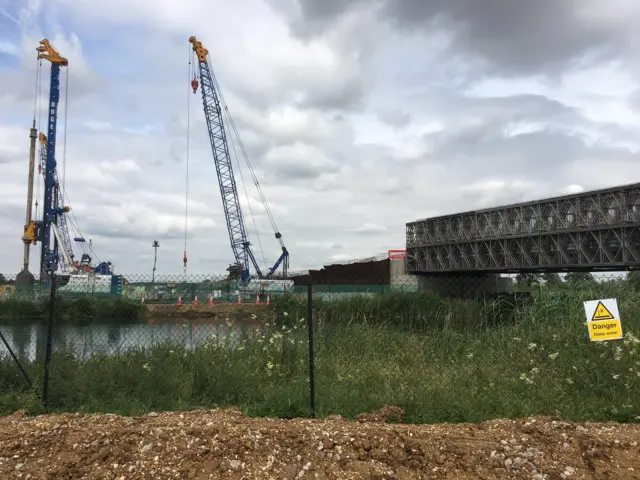 A14 construction site