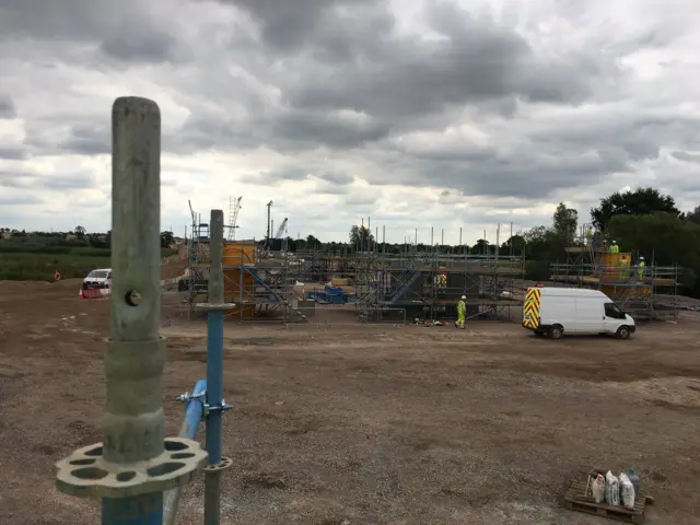 A14 construction site