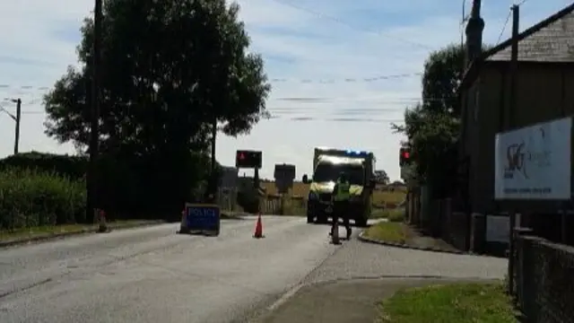 Harston railway crossing