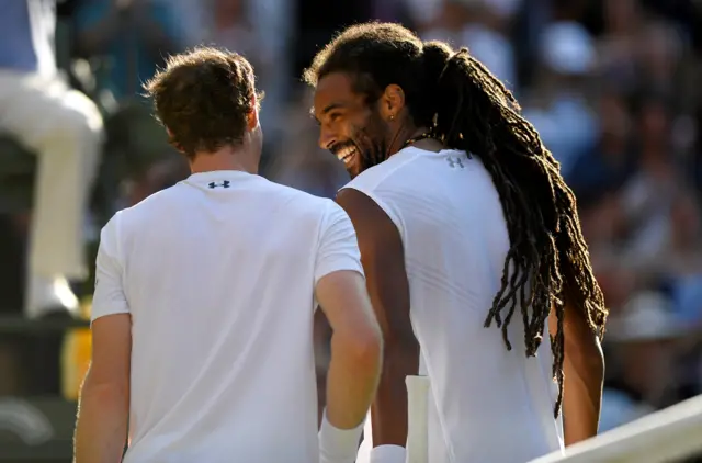 Andy Murray and Dustin Brown