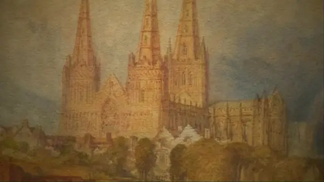 Part of the Turner painting