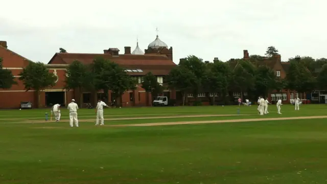 Suffolk's cricketers in action