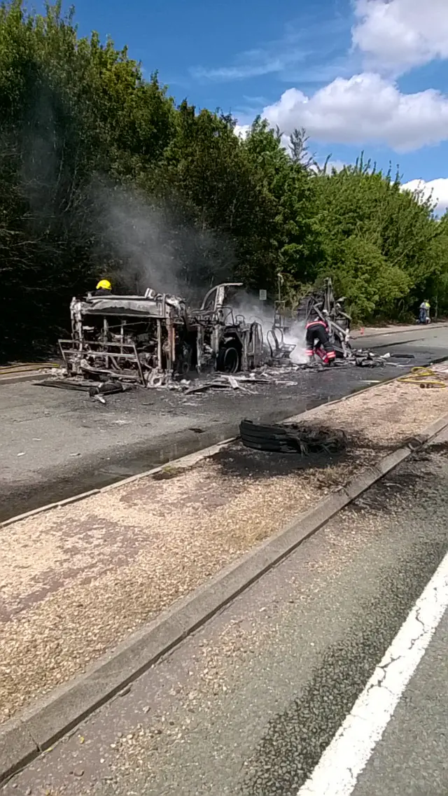 A11 bus fire