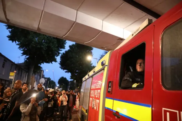 Firefighter in central London