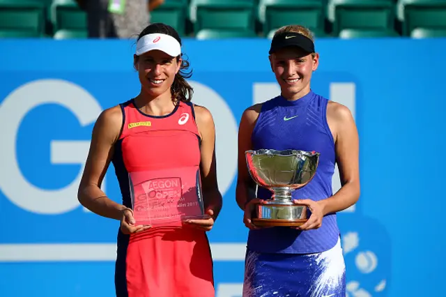 Johanna Konta and Donna Vikic