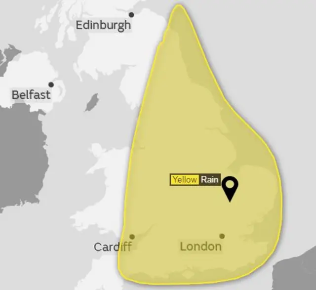 Weather warning map