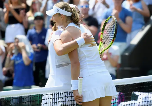 Svetlana Kuznetsova with  Ekaterina Makarova