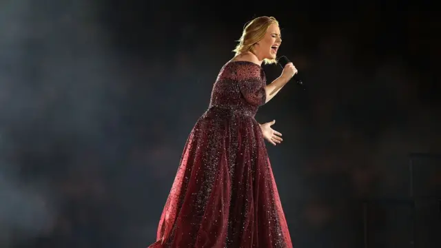 Adele on stage