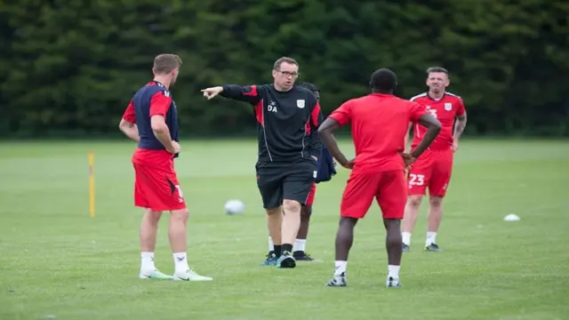 Crewe in pre-season training